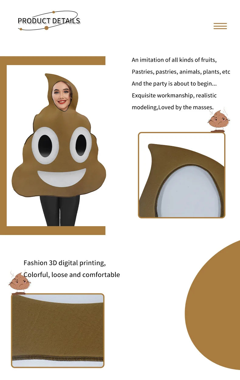 [Du bist mein Geheimnis] Kotkostüm für Erwachsene und Kinder, lustiges Bühnenshow-Kostüm, Halloween-Party, Cosplay-Outfit, Karnevalsparty, Kostüm