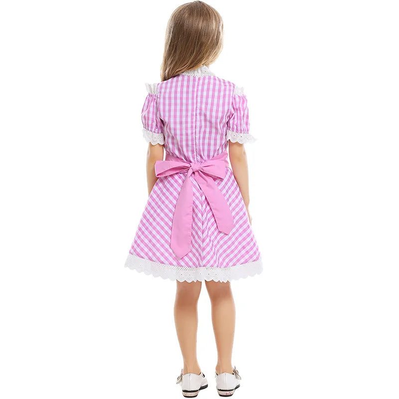Kinder Jungen Mädchen Oktoberfest Kostüme Bayerisches Dirndl Kleid Kinder Lederhosen Cosplay Karneval Party Halloween Kostüm