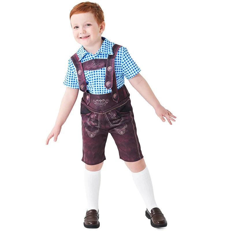 Kinder Jungen Mädchen Oktoberfest Kostüme Bayerisches Dirndl Kleid Kinder Lederhosen Cosplay Karneval Party Halloween Kostüm