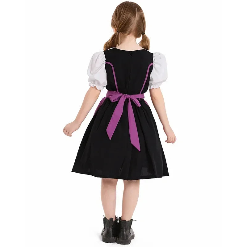 Kind Deutsches Dirndlkleid Bierfest Dienstmädchenkleid Oktoberfest Mädchenkostüm Cosplay Kostüm Partykleid