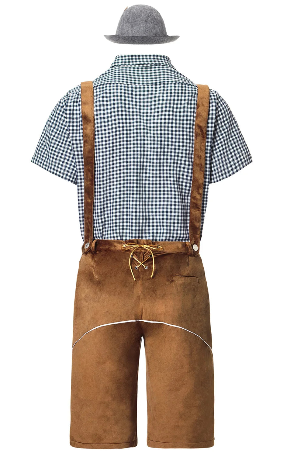 Mann Karneval Oktoberfest Kostüm Top Halfter Lederhosen Hut Bayerischer Barkeeper Halloween Cosplay Phantasie Partykleid