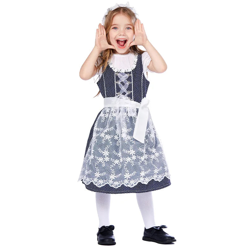 Kinder Jungen Mädchen Oktoberfest Kostüme Bayerisches Dirndl Kleid Kinder Lederhosen Cosplay Karneval Party Halloween Kostüm