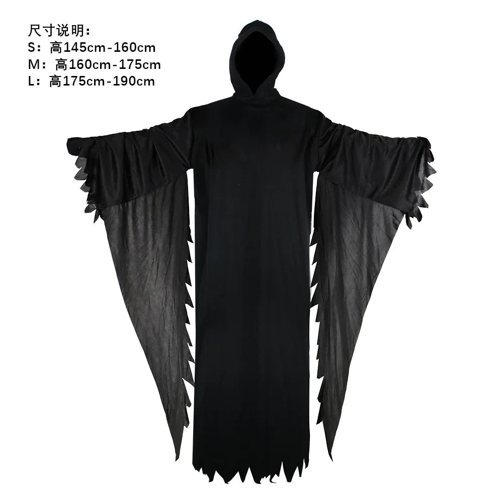 Ghost Scream Halloween Kostüm Rollenspiel Party Horror Spiel Cosplay Overall mit Maske Schrecklicher Tod Zombie Maskerade Kostüm