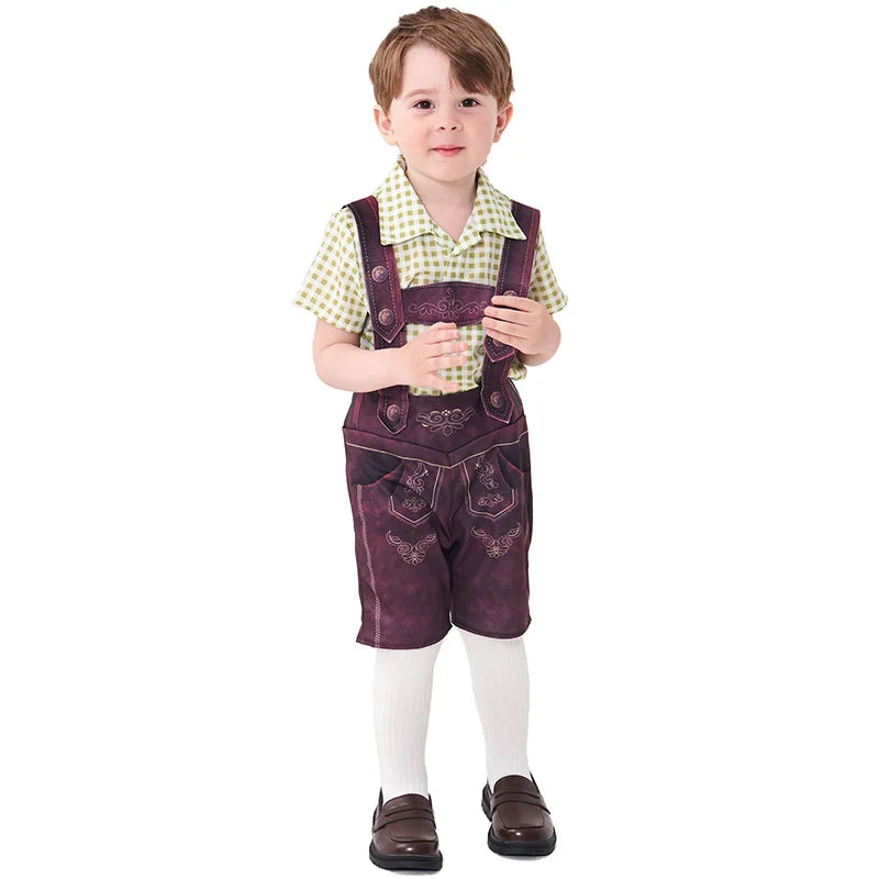 Kinder Jungen Mädchen Oktoberfest Kostüme Bayerisches Dirndl Kleid Kinder Lederhosen Cosplay Karneval Party Halloween Kostüm