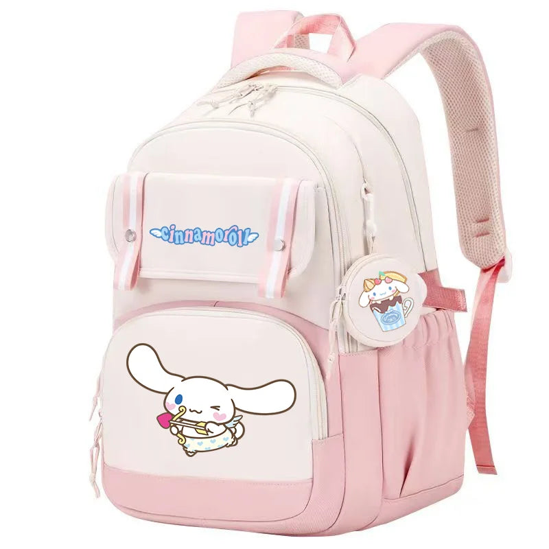 Cinnamoroll Backpack Boys Girls Bookbag Bag Teenager Children Knapsack Schoolbag Rucksack Mochila With Coin Purse