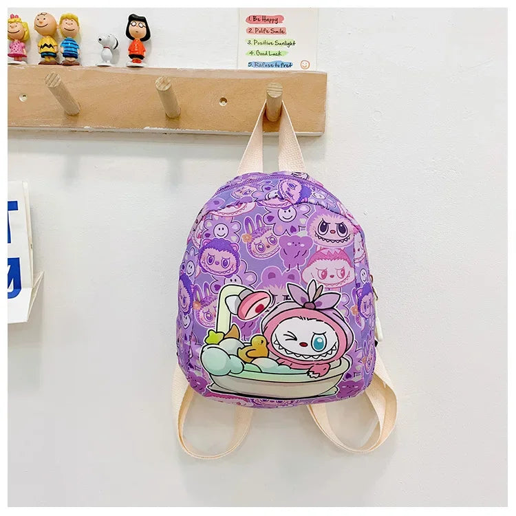 New Large Capacity Children's Backpack Cartoon Cute Primary School Bag Nursery Wear Resistant Double Shoulder Bag Nylon Material