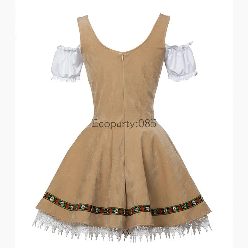 Männliche Frau Oktoberfest Kostüm Traditionelles Paar Deutsches Bayerisches Bier Outfit Cosplay Halloween Karneval Festival Party Kleidung