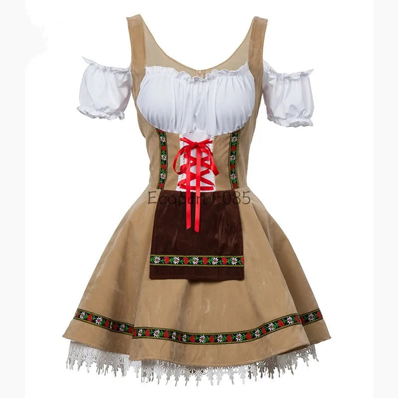Männliche Frau Oktoberfest Kostüm Traditionelles Paar Deutsches Bayerisches Bier Outfit Cosplay Halloween Karneval Festival Party Kleidung