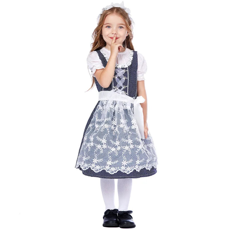 Kinder Jungen Mädchen Oktoberfest Kostüme Bayerisches Dirndl Kleid Kinder Lederhosen Cosplay Karneval Party Halloween Kostüm