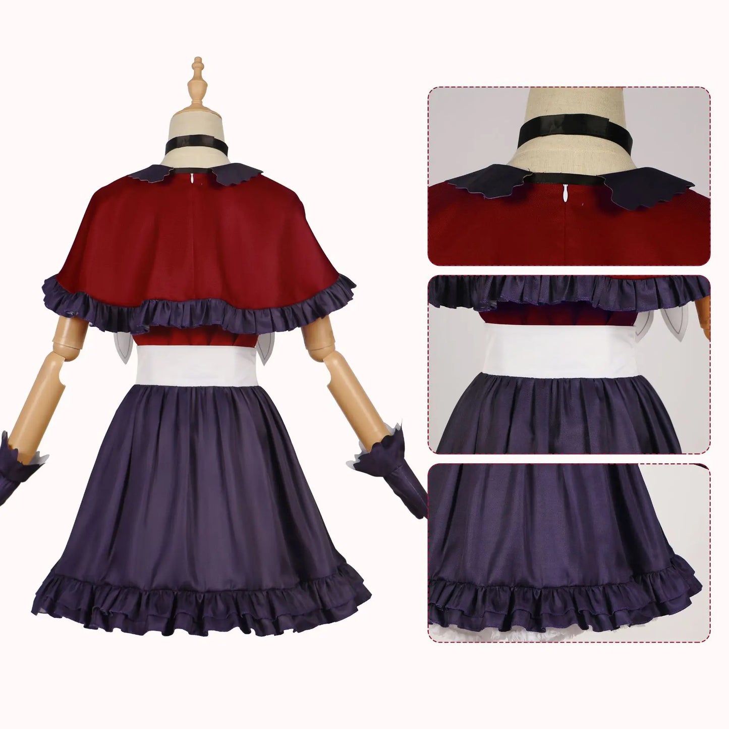 Oshi No Ko Arima Kana/Hoshino Ruby Gesangs- und Tanzaufführungskleid Mädchen Rote Uniform Halloween Anime Karneval Crossdressing-Set