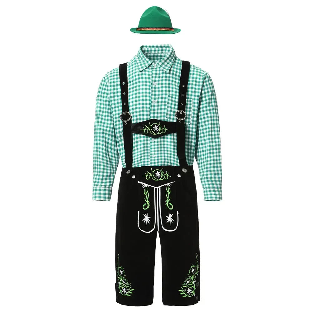 Herren Oktoberfest Kostüm Deutsches Oktoberfest Kneipen Barkeeper Outfit Biermann Kostüme Lederhosen Bayerisches Oktoberfest