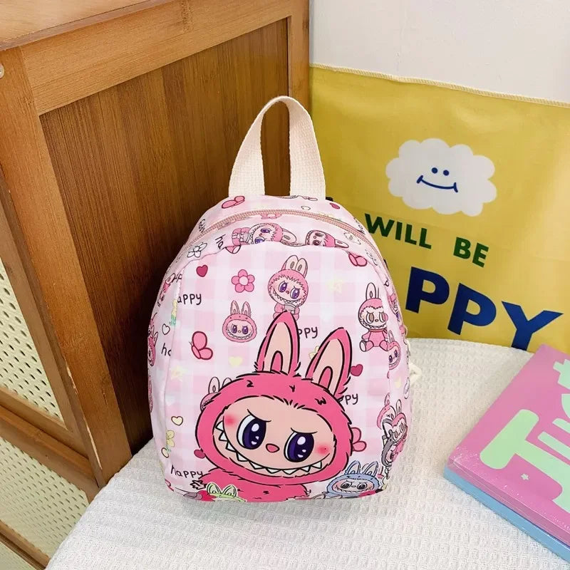 New Large Capacity Children's Backpack Cartoon Cute Primary School Bag Nursery Wear Resistant Double Shoulder Bag Nylon Material