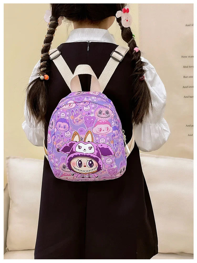 New Large Capacity Children's Backpack Cartoon Cute Primary School Bag Nursery Wear Resistant Double Shoulder Bag Nylon Material