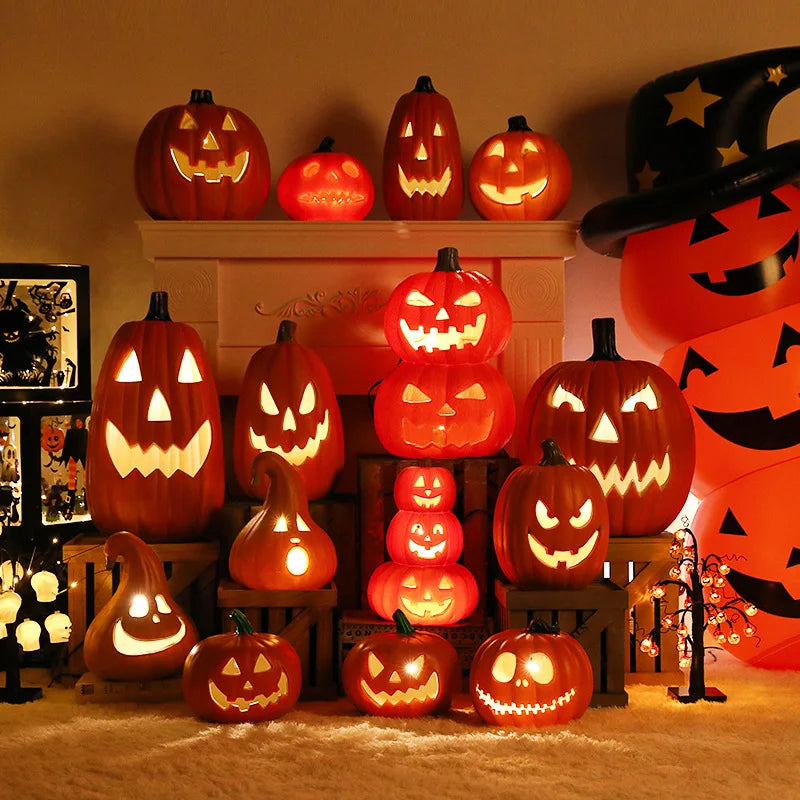 Kürbisse Lampe Halloween Dekoration Für Haus Hof Garten Outdoor Decor Owen Horror Haus Schädel Party Requisiten Glow in The Dark