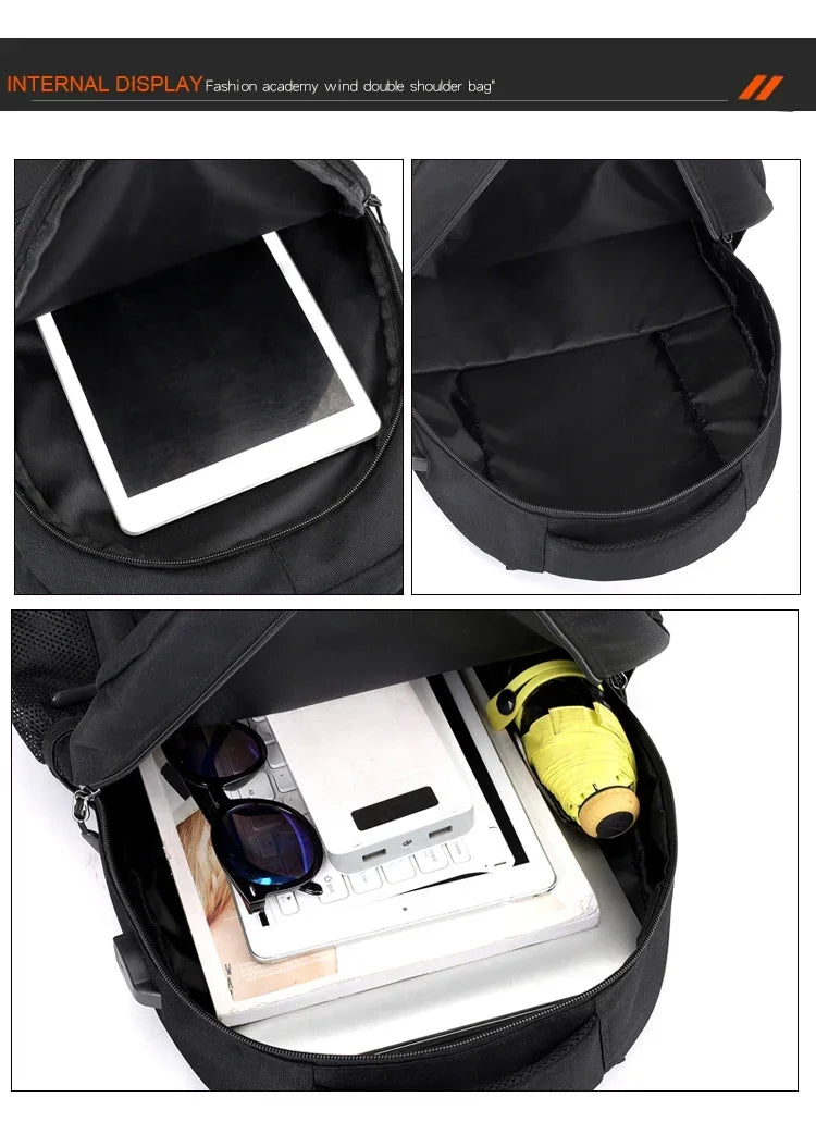 Solid Color Backpack Fashion Men Women Backpack High Capacity Schoolbags For Teenager Girls Boys Male Shoulder Bags
