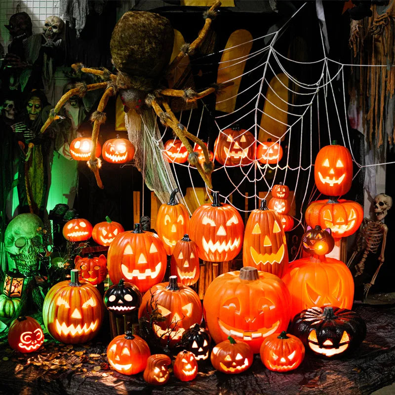 Kürbisse Lampe Halloween Dekoration Für Haus Hof Garten Outdoor Decor Owen Horror Haus Schädel Party Requisiten Glow in The Dark