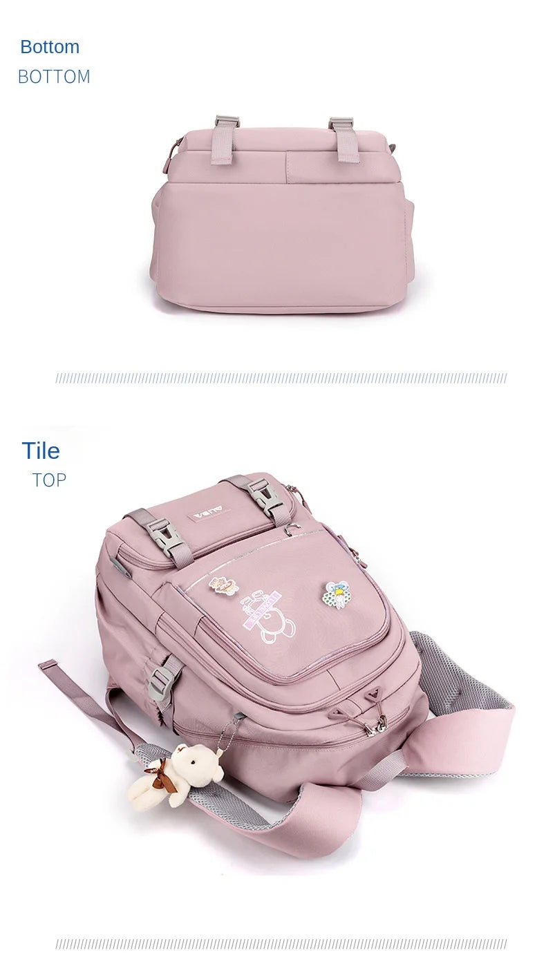 Children School Bags For Girls Large Schoolbag Kawaii Primary School Backpack Kids Book Bag Waterproof Laptop Travel Rucksack