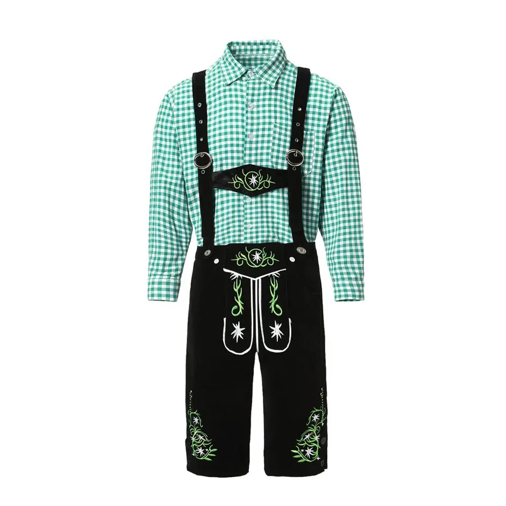 Herren Oktoberfest Kostüm Deutsches Oktoberfest Kneipen Barkeeper Outfit Biermann Kostüme Lederhosen Bayerisches Oktoberfest