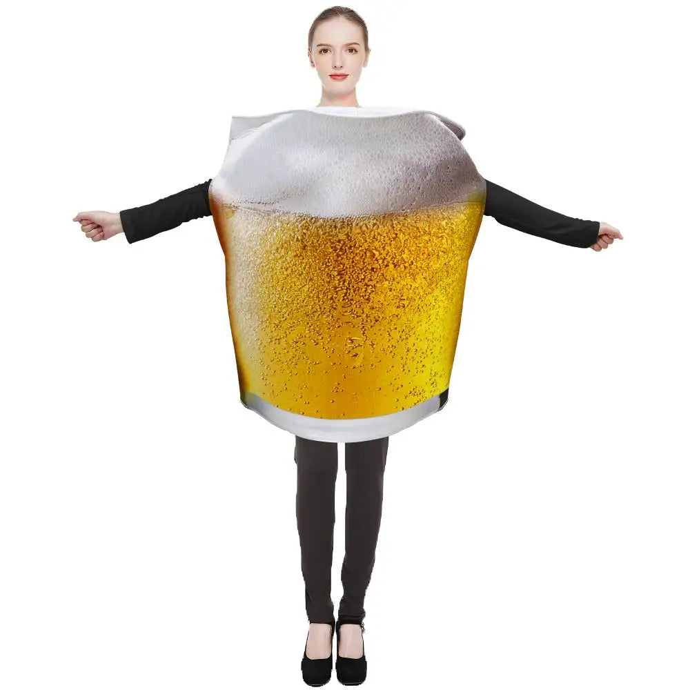 Zawaland Bierfest-Kostüm für Damen, lustiger Verkleidungsanzug, Halloween, Karneval, Purim-Outfit, Schwamm, Oktoberfest-Kleidung, 80 x 56 cm