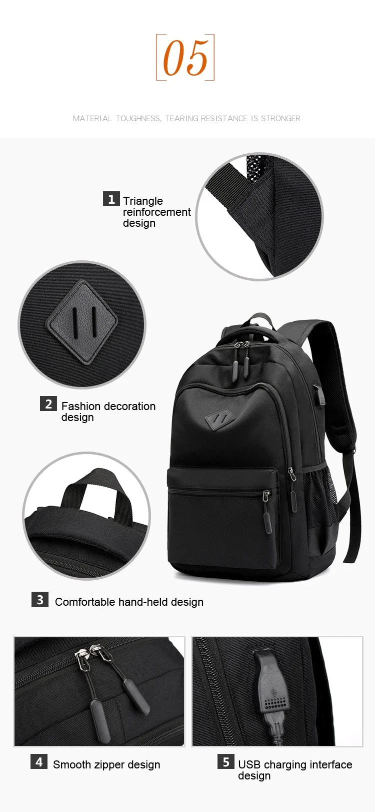 Solid Color Backpack Fashion Men Women Backpack High Capacity Schoolbags For Teenager Girls Boys Male Shoulder Bags
