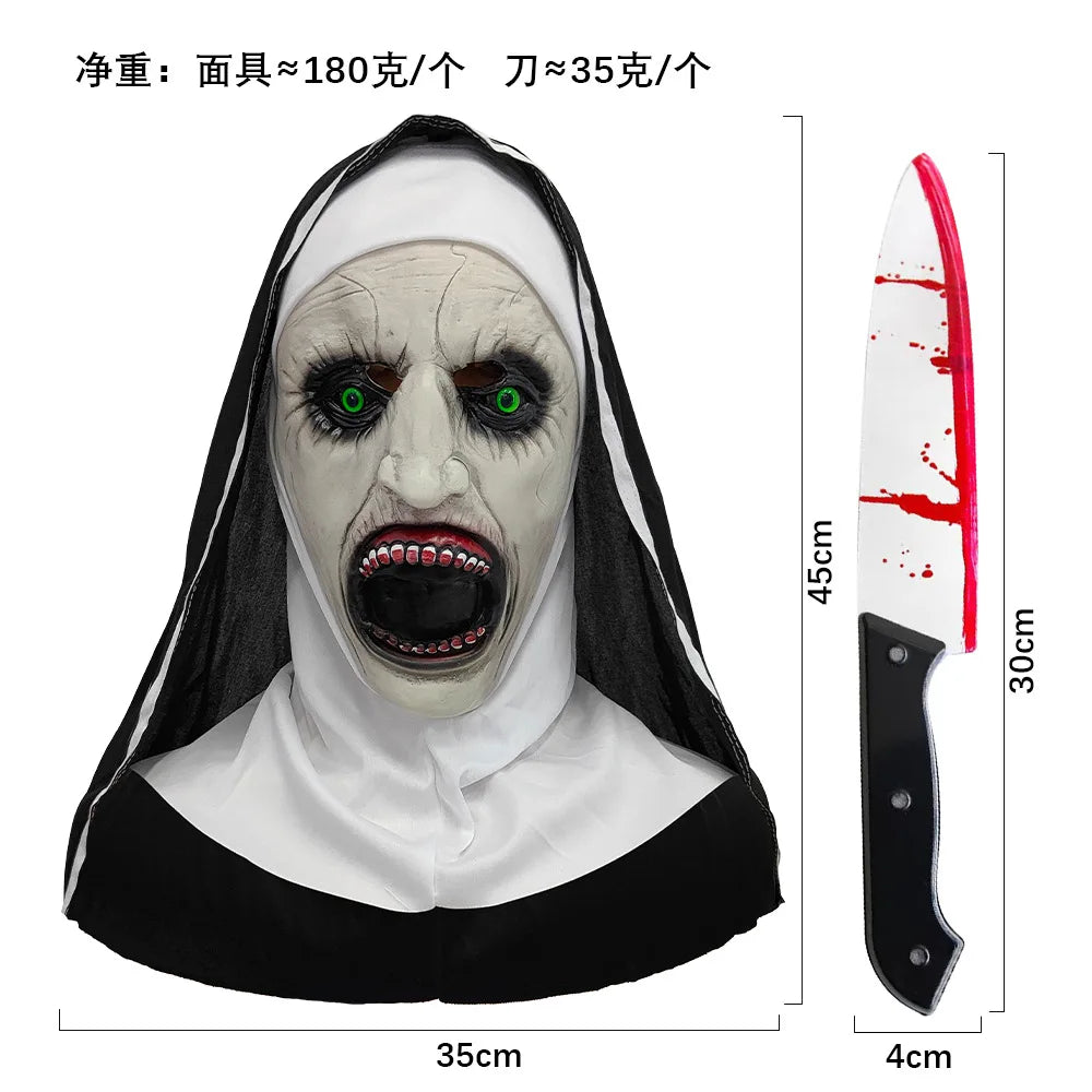 Ghost Scream Halloween Kostüm Rollenspiel Party Horror Spiel Cosplay Overall mit Maske Schrecklicher Tod Zombie Maskerade Kostüm