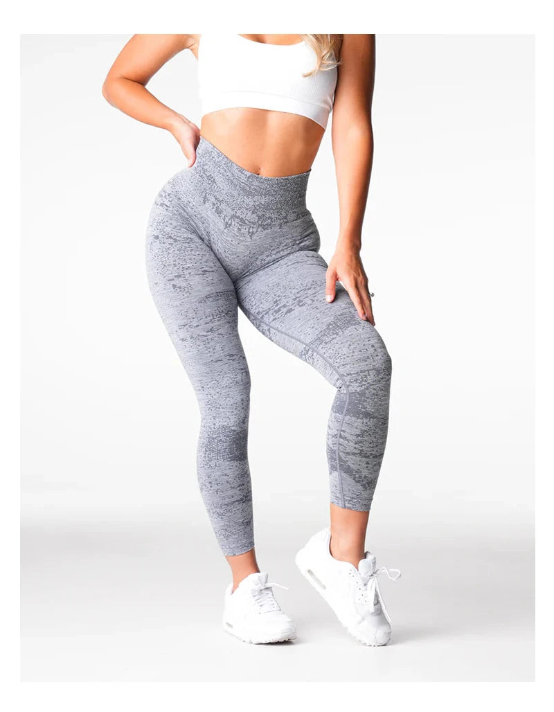 TKITK Digitale Frauen Yoga Leggings Hüften Heben Gym Nahtlose Sport Hosen Hohe Taille Fitness Blase Butt Workout Lauf Hosen