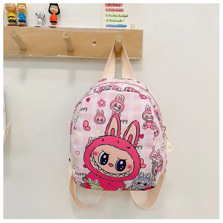 New Large Capacity Children's Backpack Cartoon Cute Primary School Bag Nursery Wear Resistant Double Shoulder Bag Nylon Material