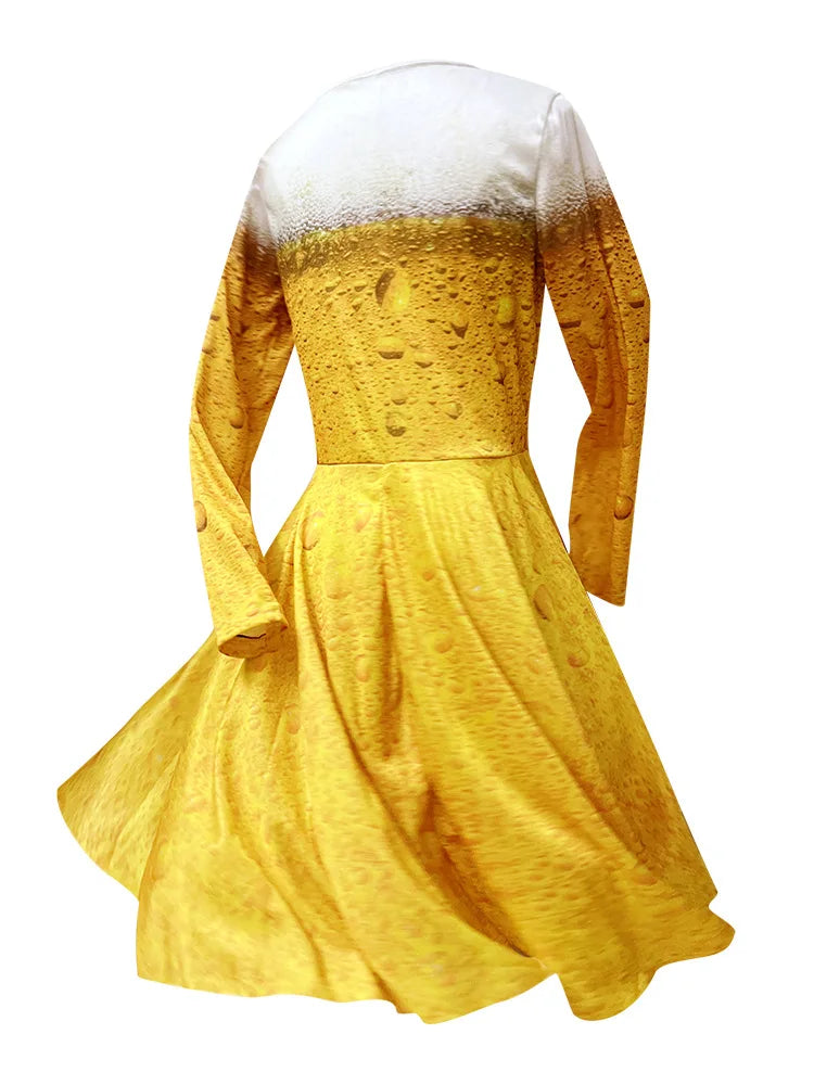 ZAWALAND Oktoberfest-Kostüme für Erwachsene, lustiges Bier, 3D-gedrucktes Cosplay-Kostüm, Herrenanzüge, Bierfest, Damenkleidung, Kostüm