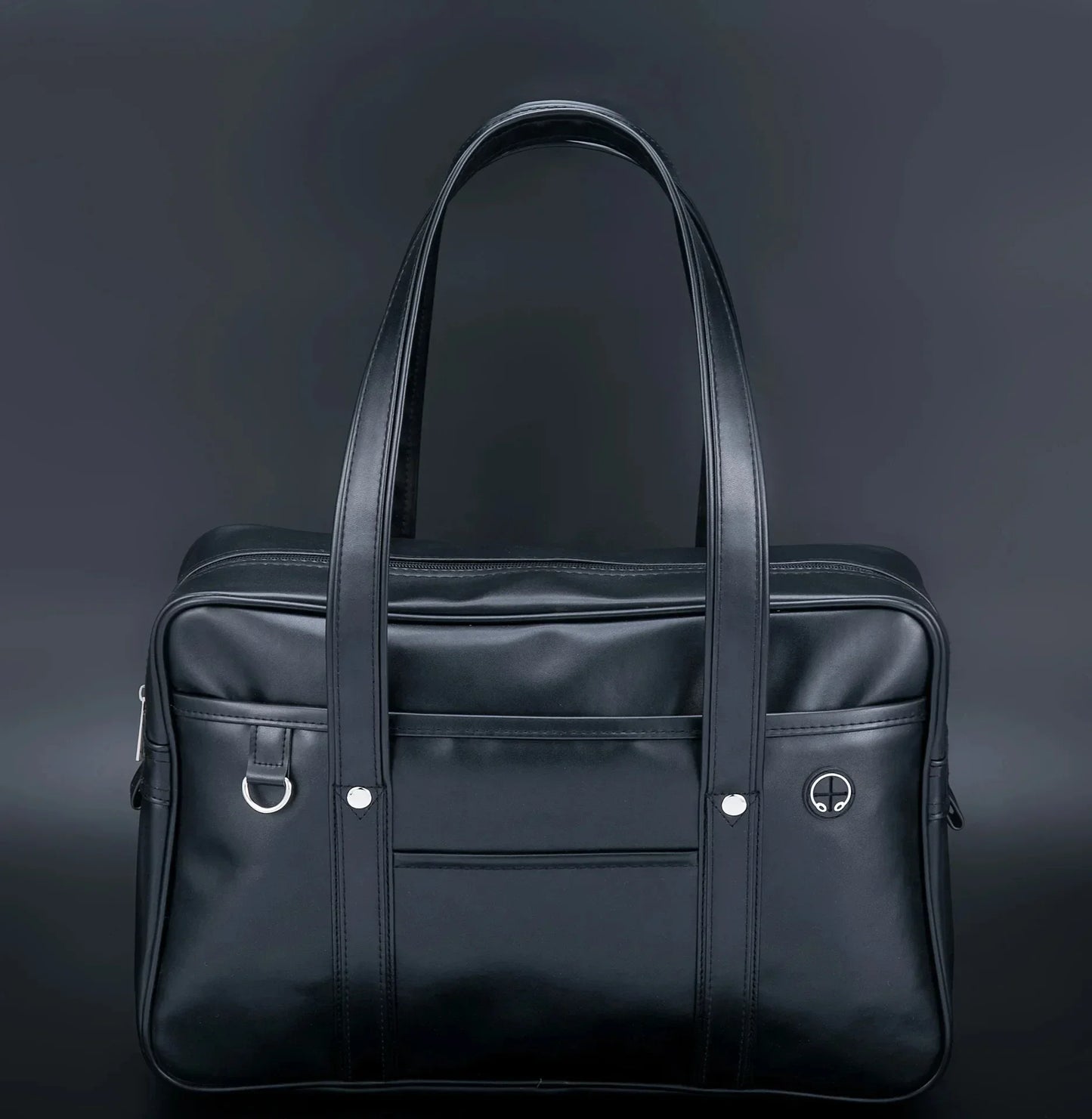 Schoolbag PU Leather Wide Application Japanese Handbag Large Capacity Waterproof