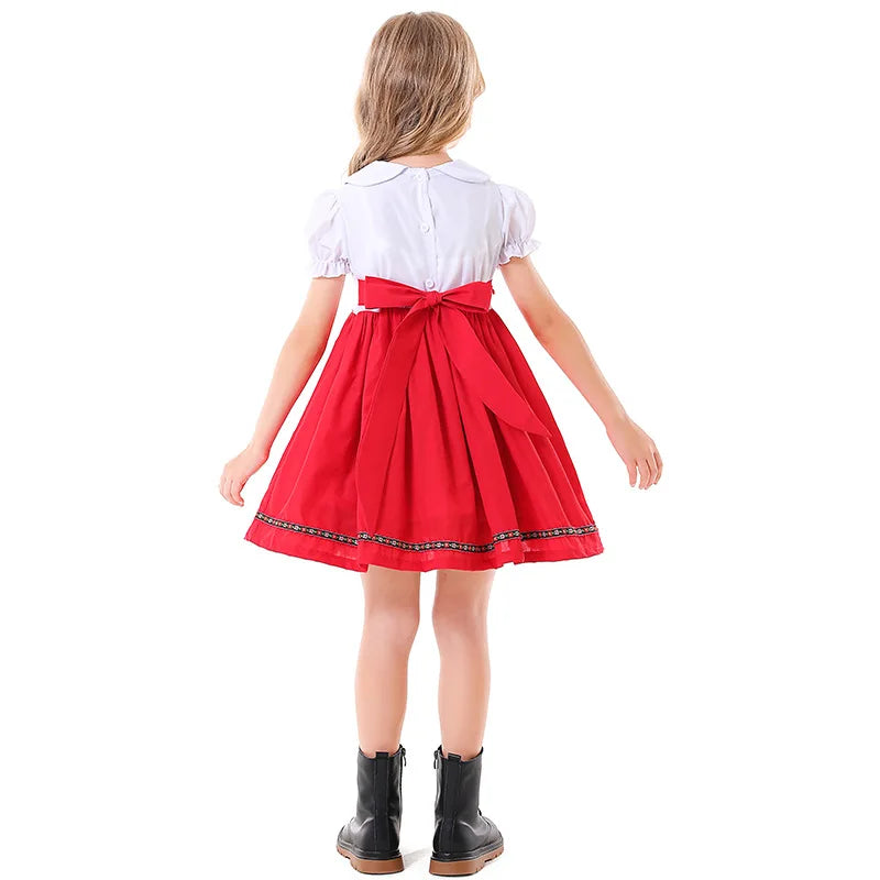 Kinder Jungen Mädchen Oktoberfest Kostüme Bayerisches Dirndl Kleid Kinder Lederhosen Cosplay Karneval Party Halloween Kostüm