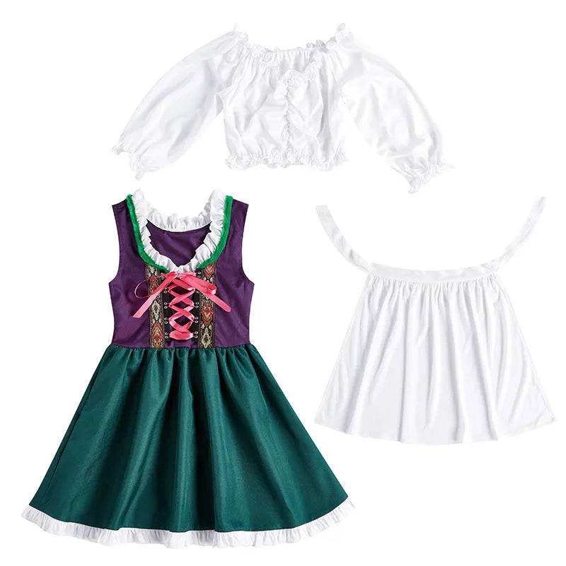 Kinder Jungen Mädchen Oktoberfest Kostüme Bayerisches Dirndl Kleid Kinder Lederhosen Cosplay Karneval Party Halloween Kostüm