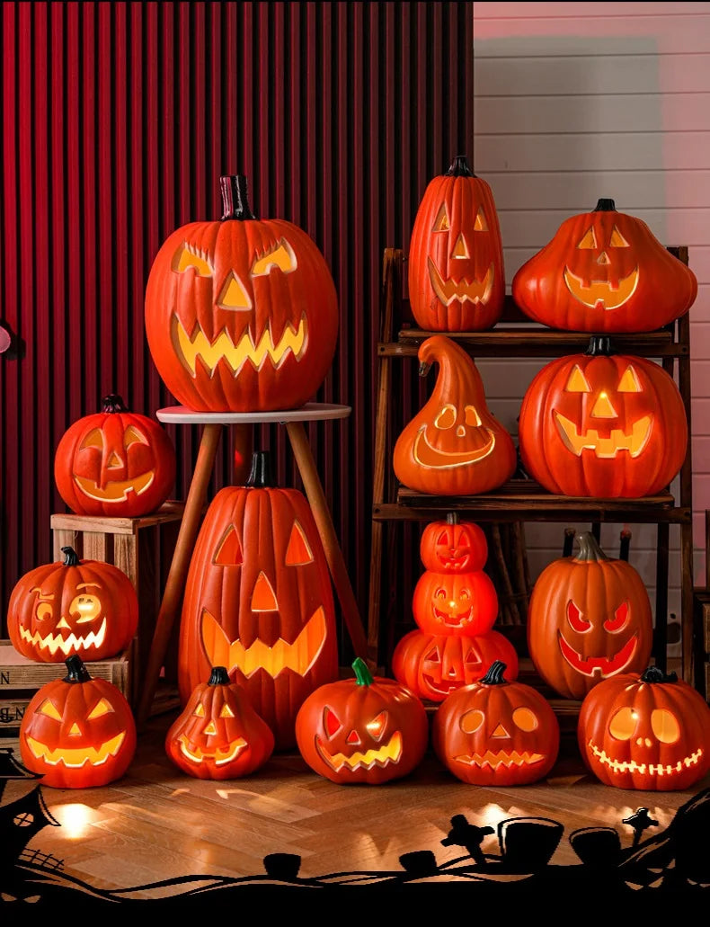 Kürbisse Lampe Halloween Dekoration Für Haus Hof Garten Outdoor Decor Owen Horror Haus Schädel Party Requisiten Glow in The Dark