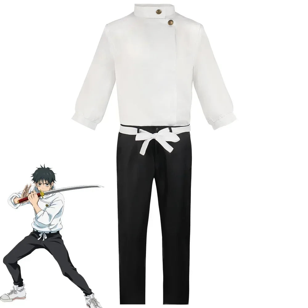 Anime Jujutsu Kaisen Okkotsu Yuta Cosplay Kostüm Tops Hosen Gürtel Uniformen Für Männer Frauen Halloween Karneval Party Comic Con