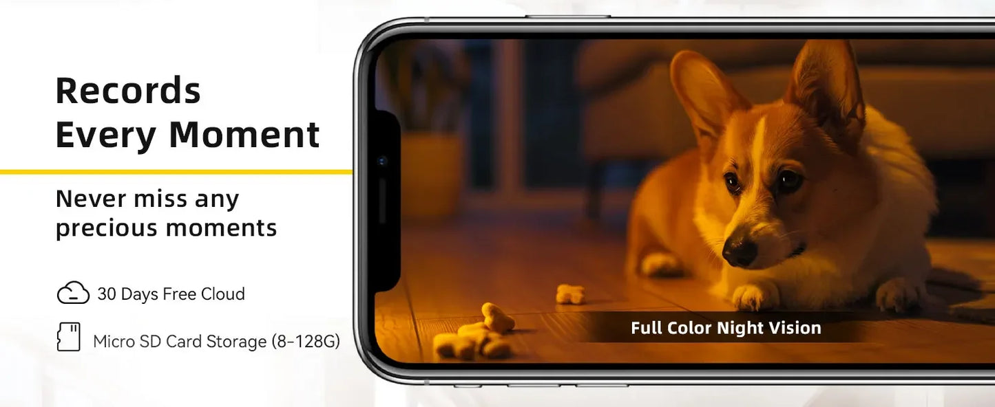 BoyKeep Smart Kamera 2K Sicherheitsschutz WLAN-Überwachung 5G/2,4 GHz Innenbereich Baby Nachtsicht 360° Schwenk- und Neigefunktion 2-Wege-Audio K30
