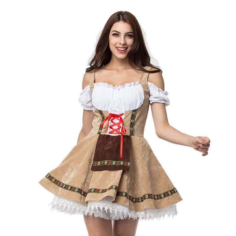 Männliche Frau Oktoberfest Kostüm Traditionelles Paar Deutsches Bayerisches Bier Outfit Cosplay Halloween Karneval Festival Party Kleidung