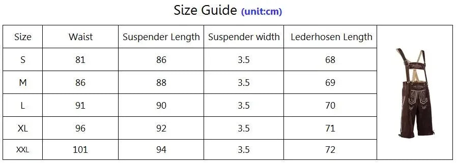 Größe S-2XL Herren Lederhosen Oktoberfest Kostüme Traditionelle deutsche bayerische Bier männliche Cosplay Partykleidung