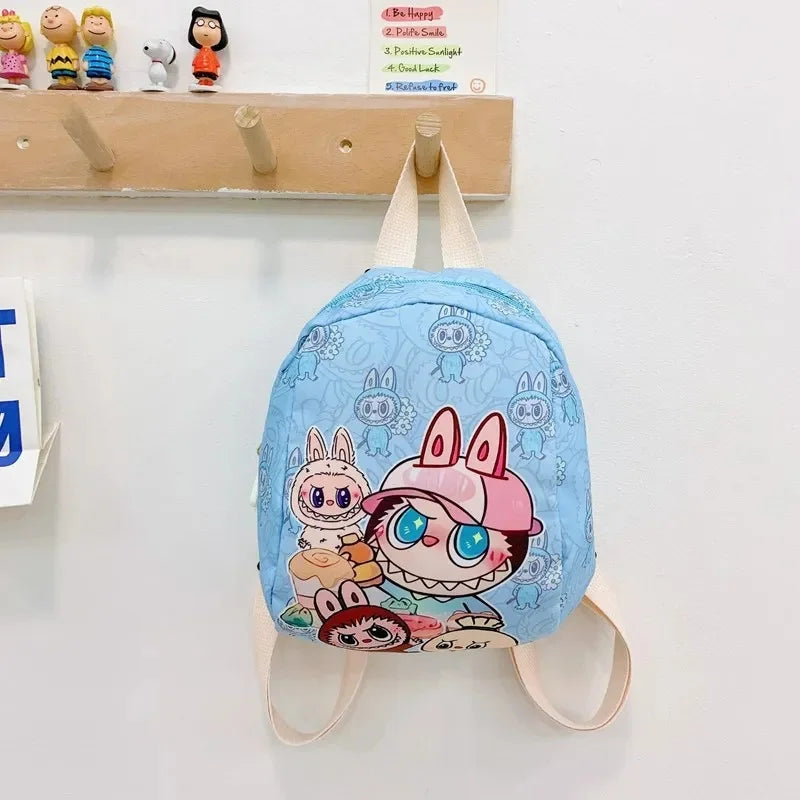 New Large Capacity Children's Backpack Cartoon Cute Primary School Bag Nursery Wear Resistant Double Shoulder Bag Nylon Material