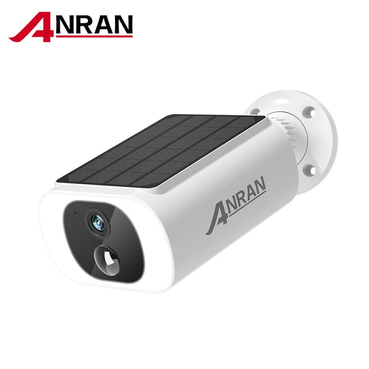 ANRAN 2K Solar-Sicherheitskamera, 3 MP, für den Außenbereich, kabellos, 2,4 G, WLAN-Kamera, Akku-Kamera, Flutlicht, Farb-Nachtsicht, NVR kann nicht hinzugefügt werden