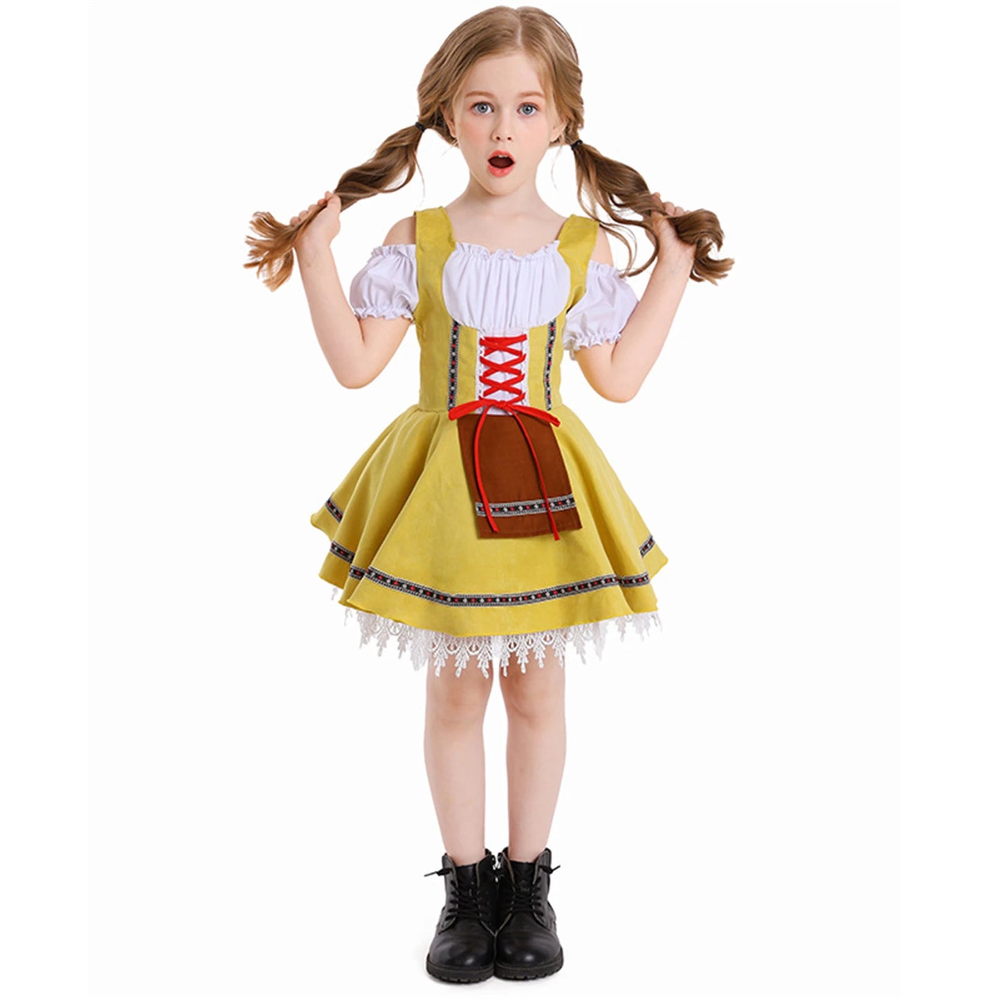 Oktoberfest Kostüme für Kinder, deutsches Oktoberfest-Kleid, Mädchen, bayerisches Festival, Party, Bier, Mädchen, Karneval, Cosplay, Dirndl, Halloween