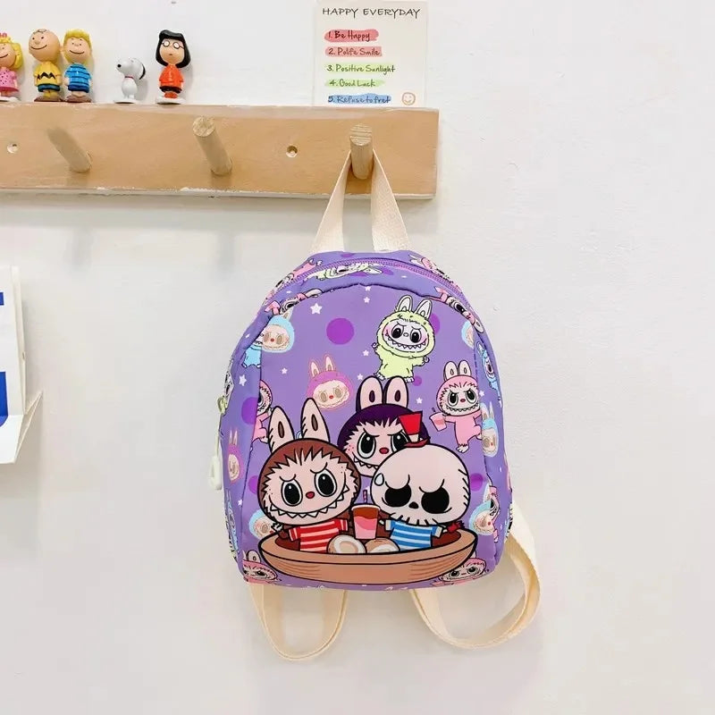 New Large Capacity Children's Backpack Cartoon Cute Primary School Bag Nursery Wear Resistant Double Shoulder Bag Nylon Material