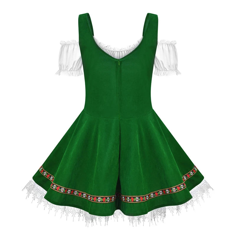 Oktoberfest-Kostüm für Damen, deutsches bayerisches traditionelles Dirndlkleid, Oktoberfest-Festivals, Biermädchen-Kostüm
