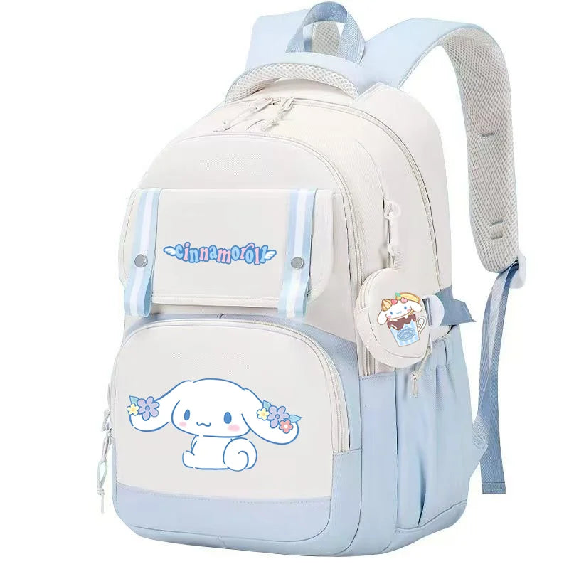 Cinnamoroll Backpack Boys Girls Bookbag Bag Teenager Children Knapsack Schoolbag Rucksack Mochila With Coin Purse