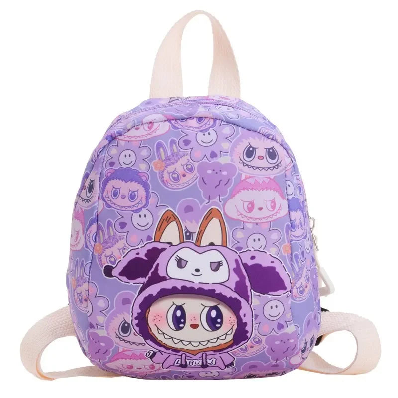 New Large Capacity Children's Backpack Cartoon Cute Primary School Bag Nursery Wear Resistant Double Shoulder Bag Nylon Material