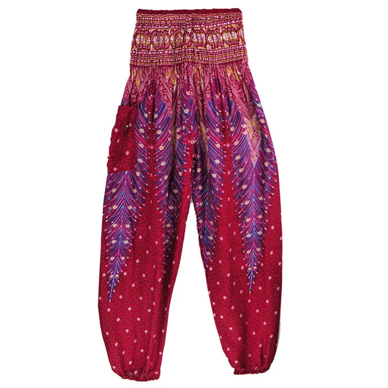 Yoga Hosen Frauen Hippie Harem Gedruckt Leggings Boho Hohe Taille Pantalone De Mujer Cintura Alta Calca Feminina Strand