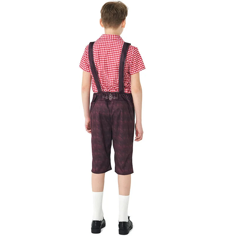 Kinder Jungen Mädchen Oktoberfest Kostüme Bayerisches Dirndl Kleid Kinder Lederhosen Cosplay Karneval Party Halloween Kostüm