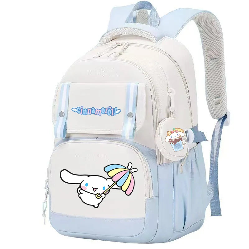 Cinnamoroll Backpack Boys Girls Bookbag Bag Teenager Children Knapsack Schoolbag Rucksack Mochila With Coin Purse