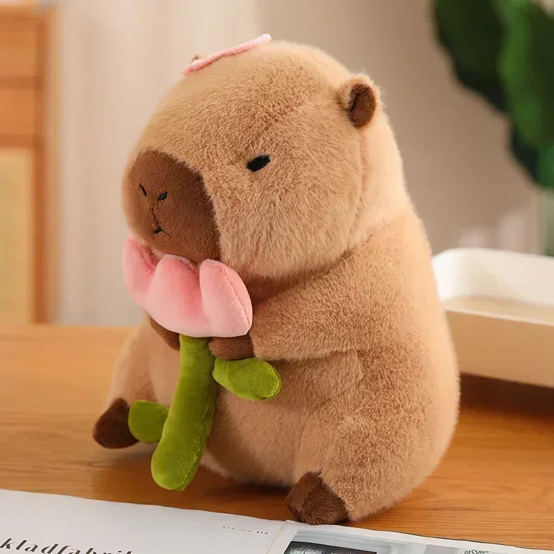 23CM Kawaii Anime Capybara Brot Plüsch Spielzeug Kreative Kuscheltiere Capybara Toast Puppe Mädchen Geburtstag Spielzeug Freundin Nettes Geschenk