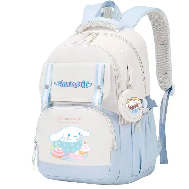 Cinnamoroll Backpack Boys Girls Bookbag Bag Teenager Children Knapsack Schoolbag Rucksack Mochila With Coin Purse