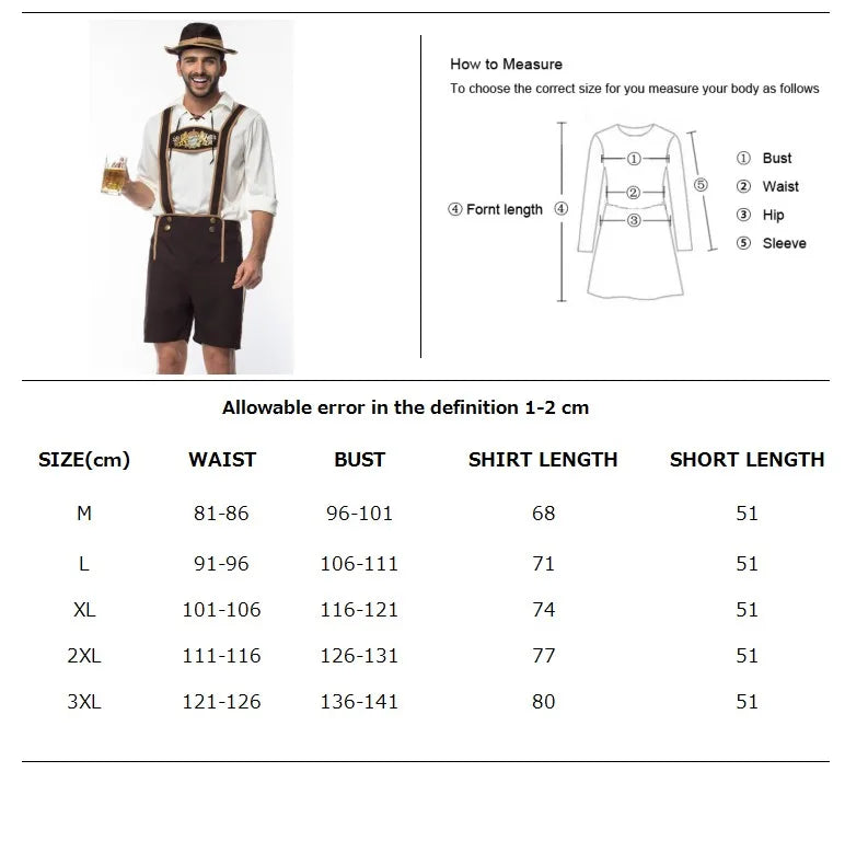 Damen Oktoberfest Kleid Kellnerin Maid Kleid Mann Dirndl Lederhosen Bier Karneval Party Outfit Kostüm