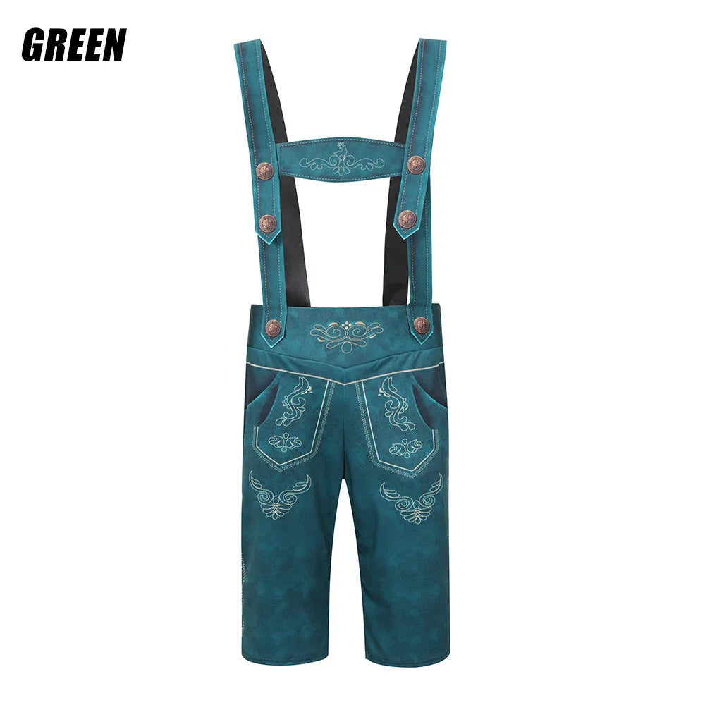 Männliche Bayerische Lederhosen Oktoberfest Kostüm Deutsche Bier Festivals Hosenträger Männer Cosplay Halloween Karneval